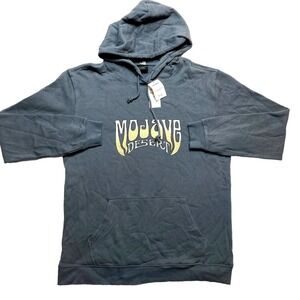 Cotton On Garments Hoodie Mens M Navy Dusty Denim Mojave Desert Sweatshirt